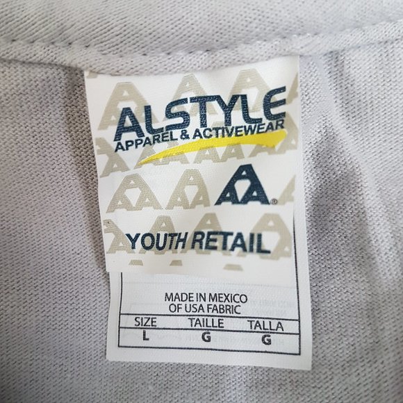 AlStyle Light Gray Graphic T-Shirt, L - NEW - Picture 5 of 7